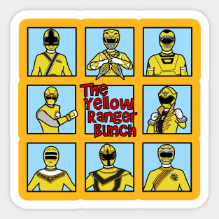 Yellow Ranger Bunch Sticker